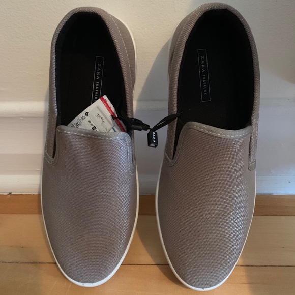 ZARA GREY GLITTER SHOE - Picture 5 of 5